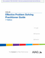 Page 1: CQI-20 Effective Problem Solving Practitioner GuideCQI-20-2012.pdf · The Catalyst for Peak Performance Insight Expertise Results CQI-20 Effective Problem Solving Practitioner Guide